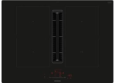 Siemens ED711HQ26E iQ500, Smart piano cottura a induzione con cappa, 70 cm di larghezza, senza cornice, piano cottura autosufficiente, touchSlider, induzione combinata per ampia superficie di cottura,