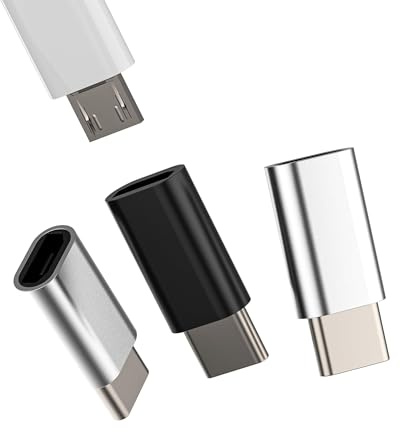 Adattatore Micro USB femmina a USB C maschio(3 pack)per Apple iPhone 16 connettore ricarica tipo c adattatori cavo Android compatibile per Samsung caricabatterie convertitore type C cellulare per ipad
