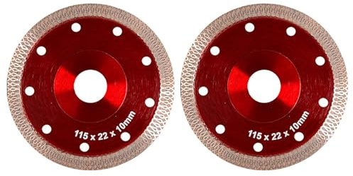 2pcs Porcelain Cutting Blade,115mm Tile Cutting Disc for Angle Grinder,Tile Cutter Blade for Sharp Cutting,Diamond Cutting Disc for Electric Saw,Table Saw,Angle Grinder