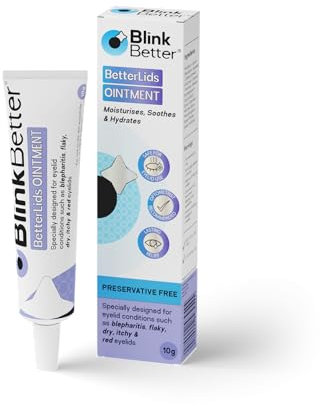 BlinkBetter Eyelid Ointment 10g – Intense Oat Complex with Shea Butter & Panthenol - Hydrates, Nourishes & Soothes – Moisturising Care for Dry, Itchy, Red, Sensitive, Flaky Skin Around the Eyes