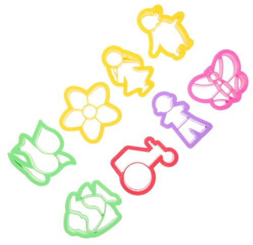 SOIMISS 8 Emporte-pièces en Pâte Polymère, Kit de Découpe Argile 8 Pièces, Moules pour Création Boucles D’Oreilles et Bijoux DIY, Outil Modelage Argile, Accessoire Loisirs Créatifs