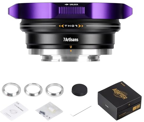 7Artisans Anillo Adaptador PL Multimontaje, PL-E Instalado por defecto, Compatible con monturas Intercambiables PL-L/PL-R/PL-Z, Morado
