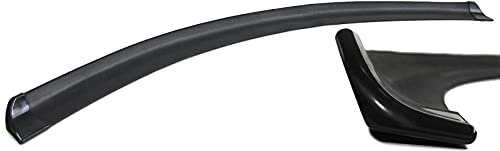 Flexible Spoilerlippe mit Endkappen – Universal Front/Heck – Schwarz 145x2cm