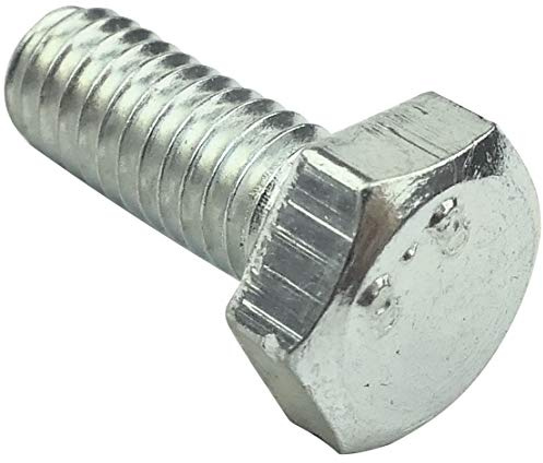 AERZETIX C47265 bultar M4 x 10 sexkantigt huvud Ø4 x 10 mm | Set med 100 stycken, DIN 933, förzinkat stål, hårdvara