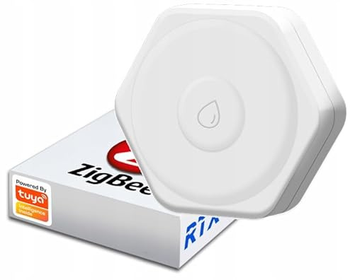 RTX kompakter ZigBee-Wassersensor Tuya Smart (Mobile-App, Google Assistant, Amazon Alexa)