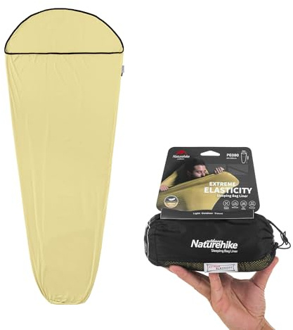 Naturehike Saco de Dormir de Cabina, Forro de Saco de Dormir de Paquete Pequeño, Muy Elástico, Liviano, Ideal para Mochileros, Cabañas, Campamentos y Hoteles