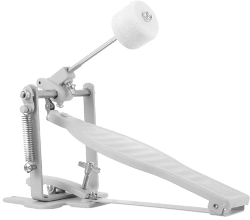 GLSTOY Reemplazo de Pedal de Batería Profesional de Metal Plata para Batería Electrónica Martillo Simple Adecuado para Practicar Pedales de Bombo