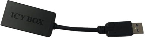 ZAHARA Adaptador de extensión Ethernet para Icy Box USB 3.0 a VGA IBAC507 Ethernet LAN Adapter Cable