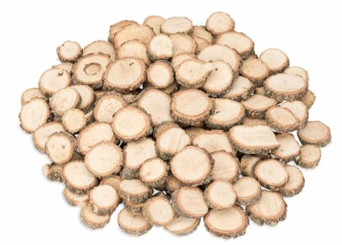 NaDeco Eichenholzscheiben, rund, Durchmesser ca. 2 bis 5cm, 1kg | Baumscheiben | Eichen Holz Scheiben | Eichenscheiben | Astscheiben Eiche | Stammscheiben | Deko Holz | Holzdeko
