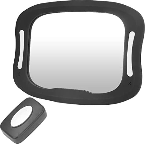 Auto-Baby-Spiegel, Baby-Autospiegel 360 ° verstellbarer Fernbedienungs-Clip-Design ABS-PC mit Fernbedienung für Auto für Auto