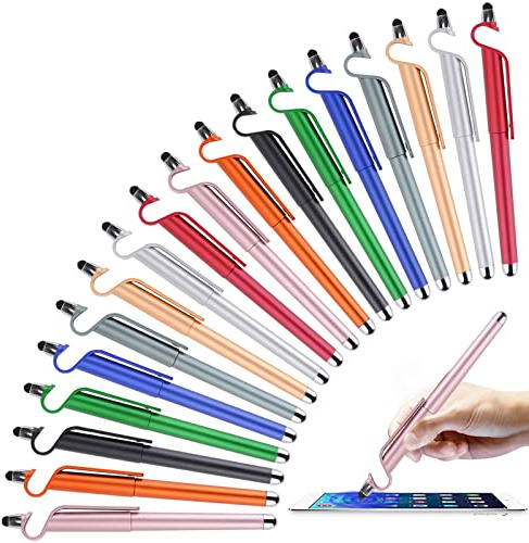 18PCS Penne a sfera stilo Penne capacitive, Chostky 3 in 1 penna stilo schermo Touch Pen Telefono Penne a sfera capacitive per tutti i dispositivi touch screen, telefoni, tablet e computer.