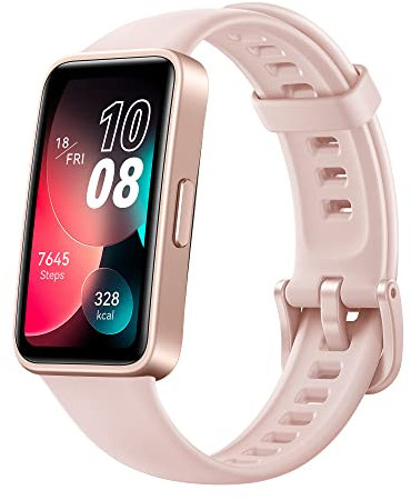 HUAWEI Band 8 Fitness Watch - Ultra Thin Smart Band design with Up to 2 Weeks Battery Life - Activity Trackers Compatible with Android & iOS with Full Health Management & Sleep Tracking - Pink