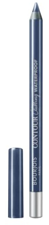 Bourjois Paris Contour Clubbing Bleistift Augen wasserdicht, gleitende und weiche Textur, Formel mit Jojobaölen, Nr. 76 Blue Soir, 1,2 g