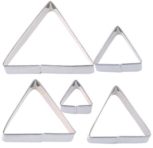 Zerodeko 10pcs Triangle Stainless Steel DIY Cookie Cutters Mould Biscuit Mold Baking Tool for Home Kitchen Shop