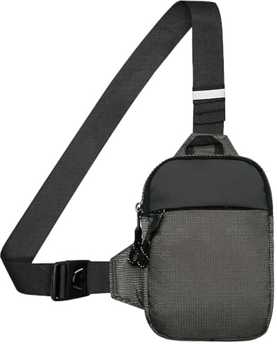 YingStar mochila bandolera hombre bolso pecho sling bag bolso bandolera hombre pequeña mochilas cruzada tela pequeño bolso cruzado mochila bolso de hombro bolsa para viaje deporte gimnasio Gris