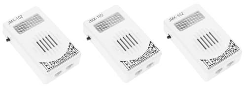 Artibetter 3pezzi Amplificatore di Suoneria per Telefono Fisso Dispositivo di Aumento Volume per Anziani e Persone con Difficoltà Uditive Realizzato Materiale Resistente Compatibile con La