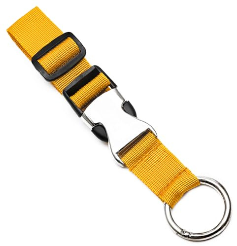 ZOUIQSS Gepäckgurte zum Hinzufügen Einer Tasche, Jackengreifer, Gepäckgurte, Gepäckkoffer für Reisegürtelgepäck mit Schnalle, verstellbares Gepäckzubehör(gelb)