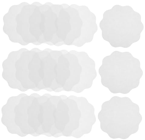 Ipetboom Papier Sulfurisé Rond 12 Cm Blanc 500 Feuilles Antiadhésif Pour Emballage Boisson Chaud Froid Protection Anti-fuite Service à Emporter Usage Commercial
