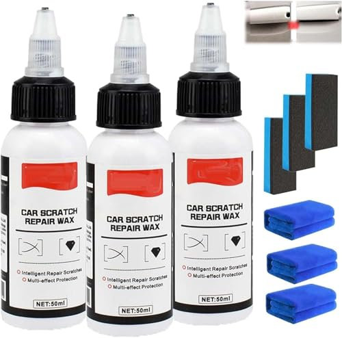 V-Vaxy Coating, V-Vaxy Car Scratch Repair Wax, 2025 New V-Vaxy Glass Coating, Ultimate Paint Restorer, Car Scratches Repairing & Polishing Wax Paint Restorer (3Pcs)