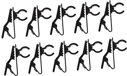BESPORTBLE Clips De Micro Cravate Filaire 10 Pièces Accessoires De Fixation Pour Micro Portable Léger Et Pratique Pour Enregistrement Conférences Et Spectacles