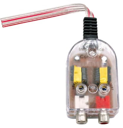 QUMIIRITY Adattatore Audio Per Auto 2 Pcs Convertitore Frequenza a Bassa Accessorio Audio Per Auto Isolamento Rumori Compatibile