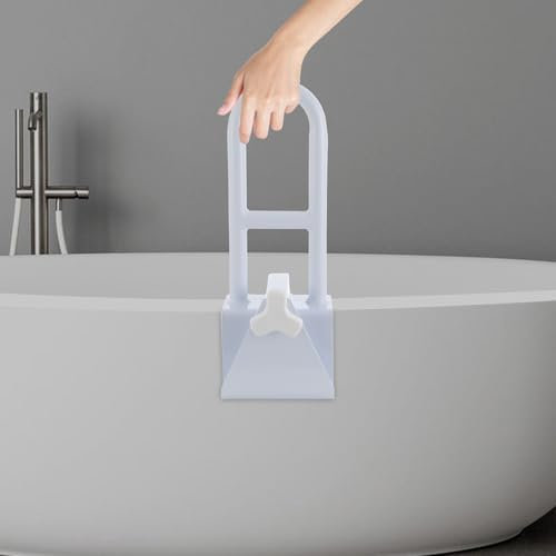 Einstiegshilfe Badewanne Senioren, Haltegriffe Bad, Badewannen-Einstiegshilfe, Haltegriff Badewanne Mit Verstellbarer Breite,Belastbarkeit Bis 136 kg, Verstellbar 8-17.5 cm, Weiß