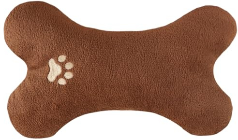 Kleines Hundekissen, -Knochenkissen, Nackenstütze für Welpen, waschbarer, kaubeständiger Stoff mit weicher Plüschfüllung für drinnen und draußen, Reisen, Schlafen, Spielen, Kuscheln, Komfort,
