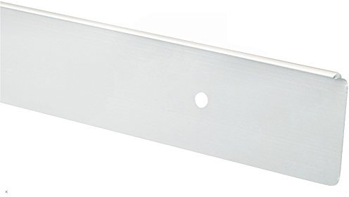 TC Fabricators T&C™ 38mm-40mm Kitchen Worktop Finishing Profiles 6mm Radius Top & Bottom - Hand Finished - Polished Chrome Effect Finish (670mm Long Breakfast Bar End Cap)