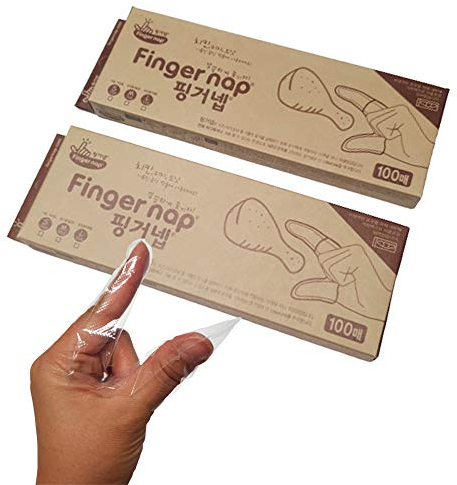 200 Pieces Disposable Clear Vinyl Finger Gloves, Eating Outside, Having a Taste, Cleaning, Eating Chicken, Hamburger and Pizza, Super Convenient Disposable Finger Gloves (One Size)