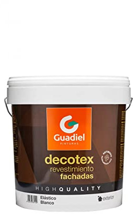 Guadiel Decotex - Pintura elástica para fachadas (4 L, impermeabilización antimoho, lisa, elástica)