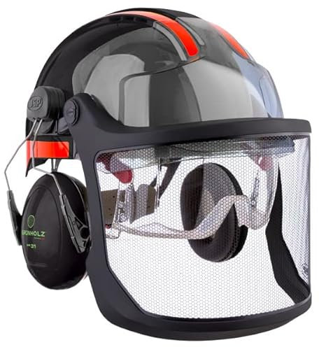 GRÜNHOLZ Pro³top Forsthelm, schwarz-orange