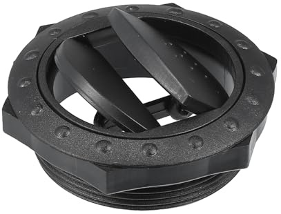 A ABSOPRO 70mm 60mm Runder schwarzer AC-Luftauslass Universal für Wohnmobil, Bus, Boot, Yacht, Wohnwagen
