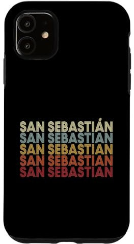 Hülle für iPhone 11 San Sebastian Puerto Rico San Sebastian PR Vintage Text