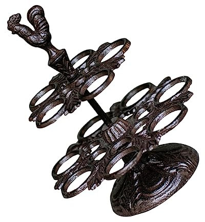 COLLBATH Gusseiserner Eierständer Im Retro-stil Eierhalter Für Schreibtisch Eieraufbewahrungsregal Aus Metall Küchen-eierregal Behälter Für Eier