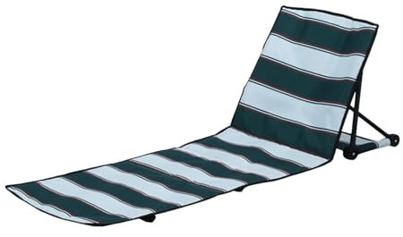 Strandkorb für den Außenbereich – Leichter flacher Strandstuhl, Liegestuhl | Gartenstühle klappbar zum Sonnenbaden – atmungsaktiver Picknickstuhl auf der Wiese mit Doppelstegen