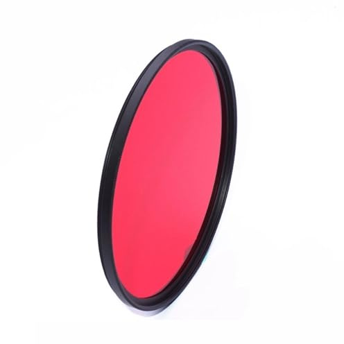 VYUHAksZ Filtre Infrarouge de qualité Optique IR R59, 58mm, 590nm, for Objectif de caméra