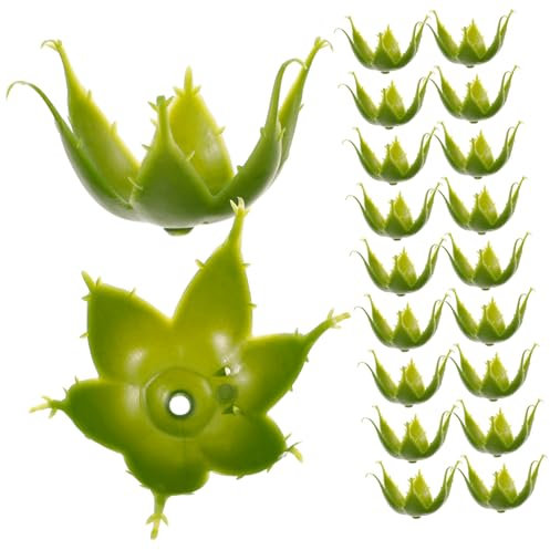 HAWILLOSCH 100stücke Grüne Kunststoff-kelchblätter Künstliche Blumenkelche Für DIY Materialien Zum Selbermachen Blütenkelche Zum Basteln