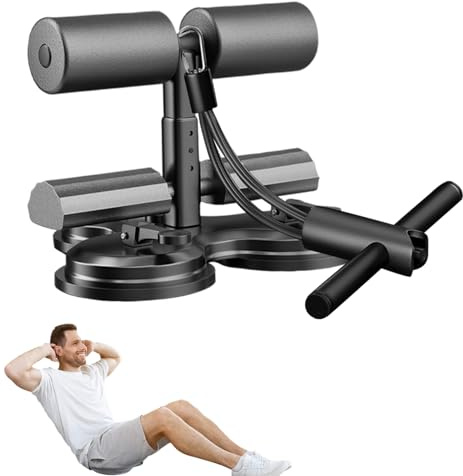 Dispositif sit-up-barre assistant sit-up, entraîneur de base portable réglable | Équipement de formation de fitness poignée en mousse non slip, conception robuste idéale pour la salle de gym domesti