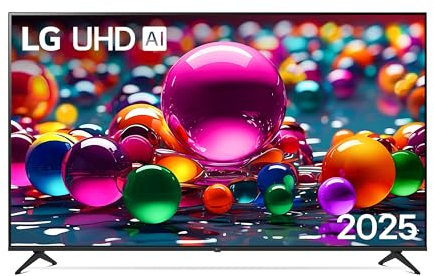 LG webOS UHD AI UA75 TV 75 pollici, Smart TV 4K Ultra HD, Processore α7 Gen8, webOS con AI, Filmmaker mode, HDR10, Gaming con VRR 4K@60Hz, Game Optimizer, Wi-Fi, 75UA75006LA 2025