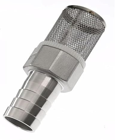 Clapet anti-retour à pied filtrant, 1 pièce 25 33 38 40 50 mm, filtre for tuyau en acier inoxydable, tube d'irrigation de jardin, pompe de lavage de voiture(40mm)