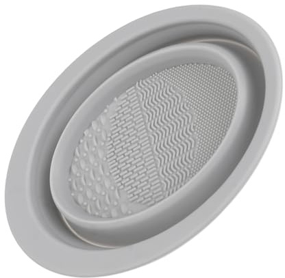 LALADEFIEE Almohadilla Estropajo Cepillo de Limpieza para Brochas de Maquillaje de Silicona Plegable y Ligera Adecuado para Limpieza en Casa o Viaje