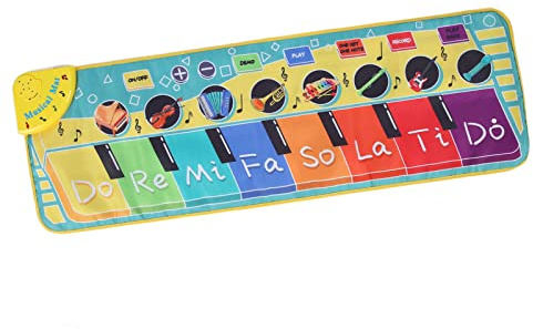 VELATEMOR Baby-Musikmatten, Faltbare Musikdecke für Kreatives Interesse, Stimuliert die Konzentration, für Kleinkinder ab 3 Jahren, Nylon-Material