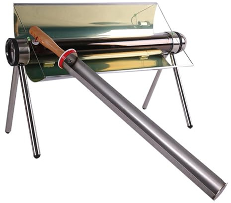 Four solaire portable – Capacité de 1,5 L – Barbecue d'extérieur pour 3 à 5 personnes, batterie de cuisine compacte et équipement de survie pour la randonnée et la randonnée