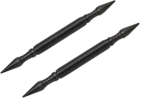 RASTKY Ensemble de Poinçons à Ressort sans Marteau à Double Tête pour un Marquage et un Clouage Précis, 2 Pièces de Poinçon Central et Kit de Pose de Clous pour les Travailleurs du Bois/métal