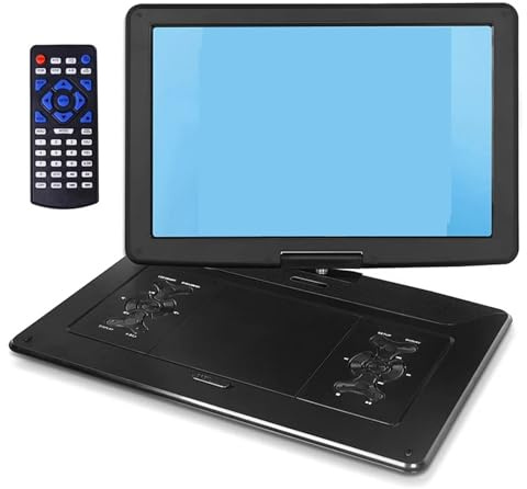 LNHHG Lettore Dvd Portatile con Lettore Dvd HD in Inglese, Grande Schermo, Lettore CD