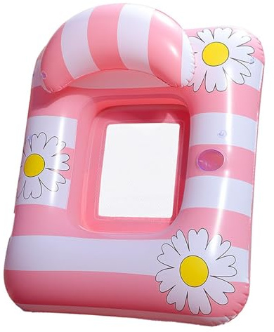 Hamaca inflable de agua | PVC piscina colchón de aire | isla de natación | Piscina flotante para adultos | Tumbona de agua, mar, vacaciones | Sillón de baño portátil inflable para el mar