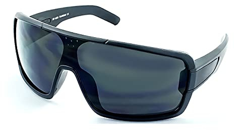 KISS SNOWSHARK Occhiali da Sole Sportivi Uomo Donna – Montatura Avvolgente & Lente Mascherina – Protezione UV400 – Ideali per Sci, Snowboard, Ciclismo, Motocross, Trail Running & Outdoor