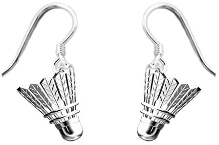 Helen de Lete härliga badminton 925 sterling silver örhängen, Sterlingsilver, Ingen sten