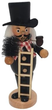 meindekoartikel Räuchermannfigur Nostalgie „Schornsteinfeger“ aus Holz B7xT7xH16cm