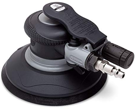 Rockwood 6 in. Air Random Orbital Palm Sander Dual Action Pneumatic Hand Sanding Round